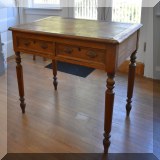 F102. Two-drawer farm table. 31”h x 48”w x 30”d - $150 